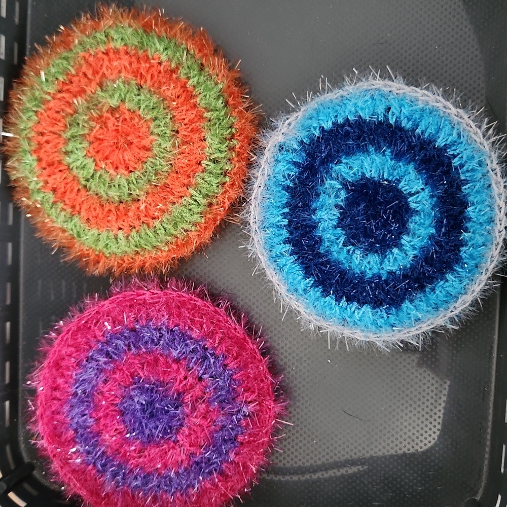 Colorful Circular Knit Scrubbers